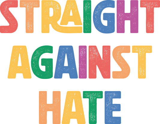 Straight against hate sublimation - design only