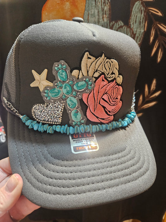 Decked out trucker hat