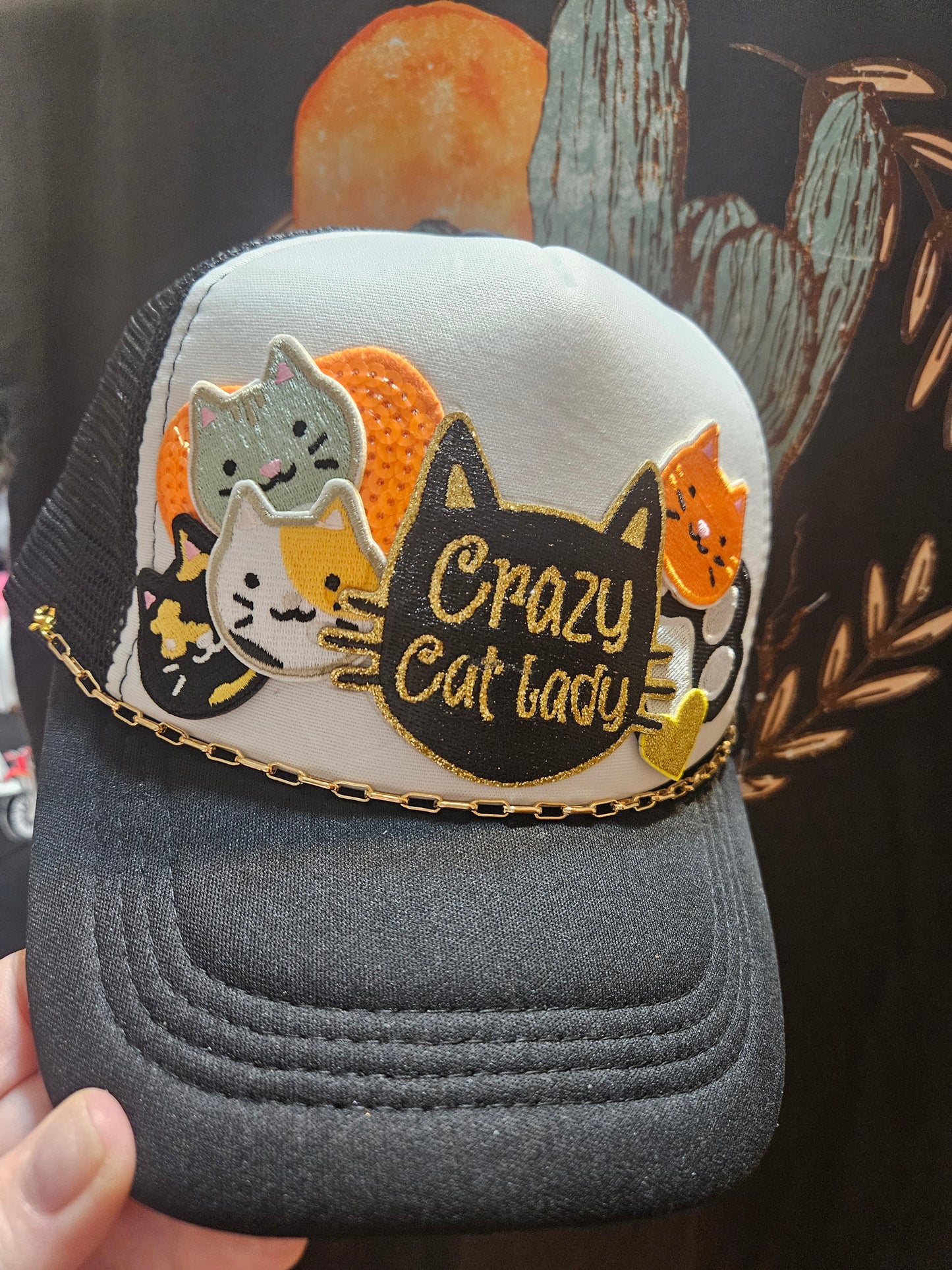 Decked out trucker hat