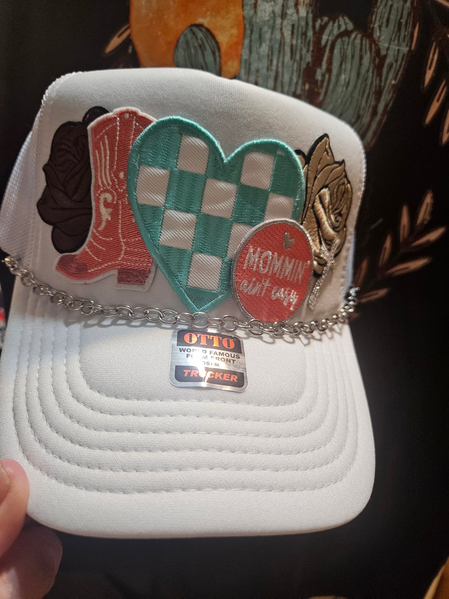 Decked out trucker hat