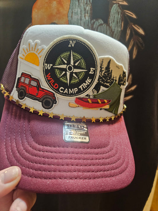 Decked out trucker hat with chain