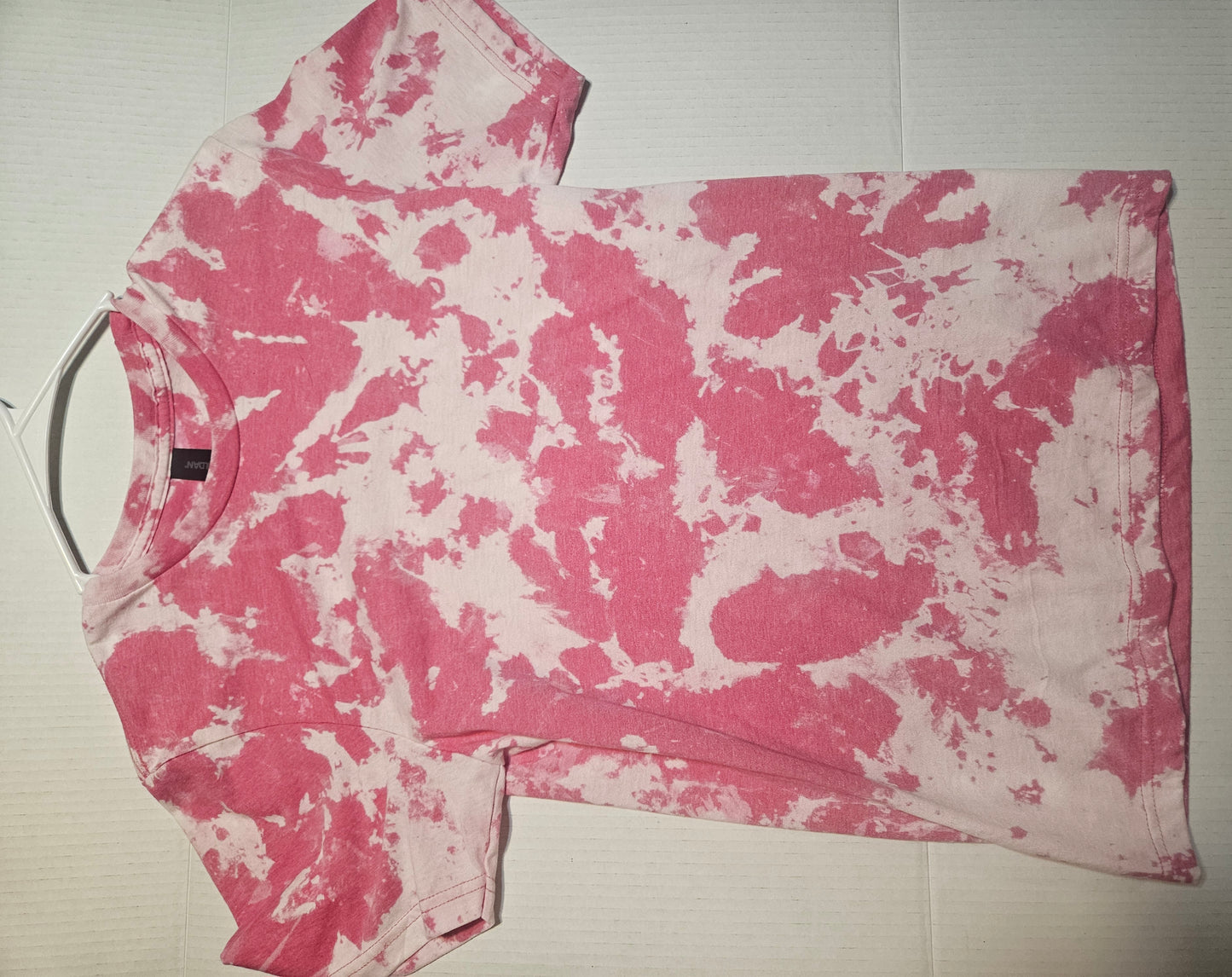 PINK BLEACHED COWHIDE- pick from screenprint designs