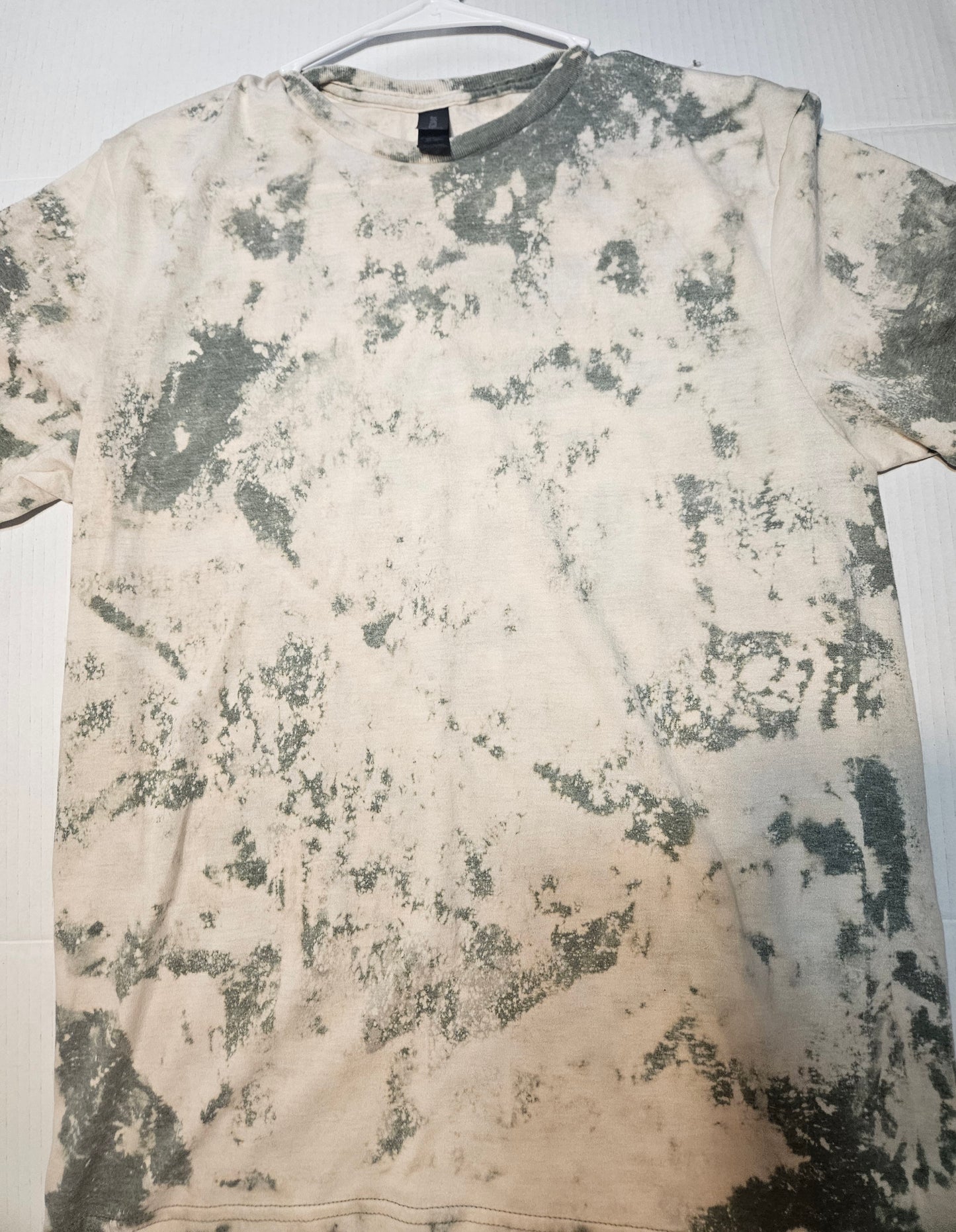 Green vintage bleached tee- sublimation or screenprint design