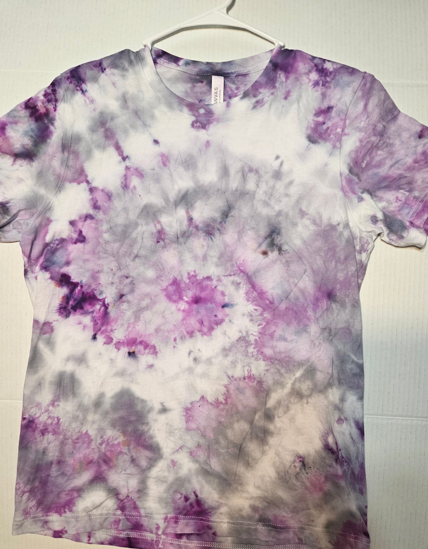 Purple and grey tie dye- screenprint design