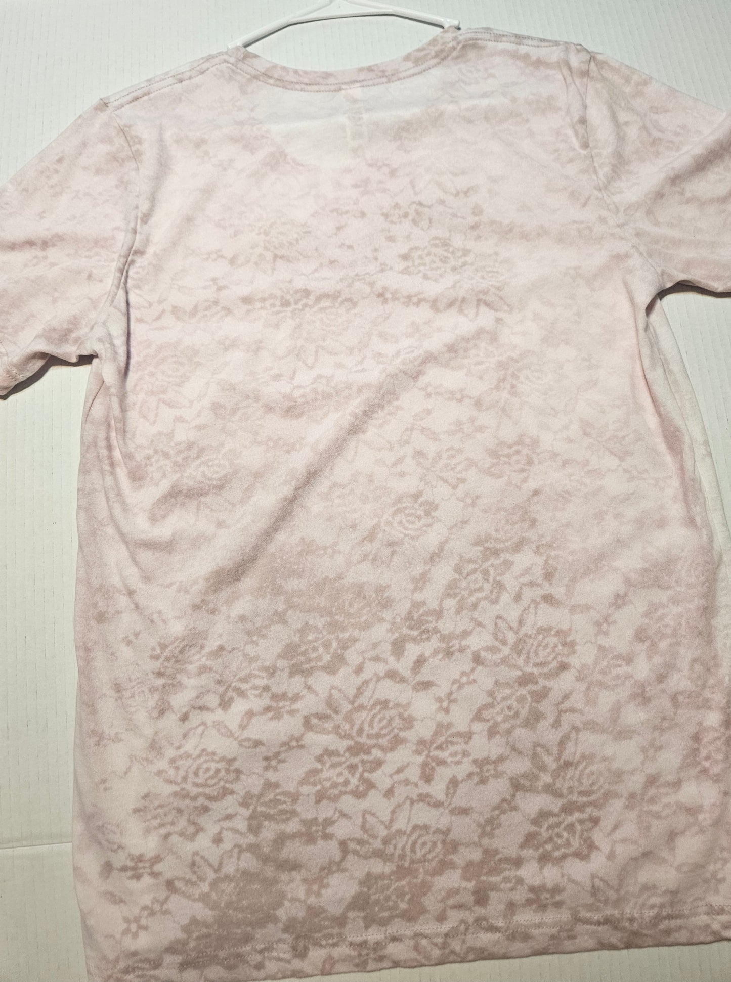 Dusty mauve vintage lace tee- sublimation or screenprint