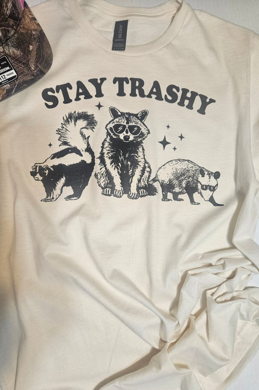 Stay trashy graphic tee