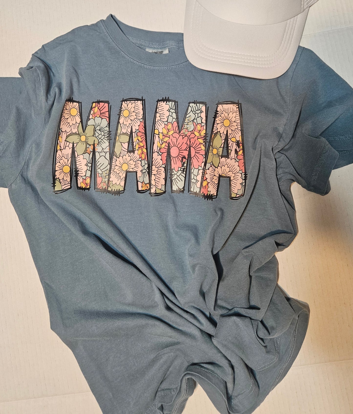 MAMA floral tee