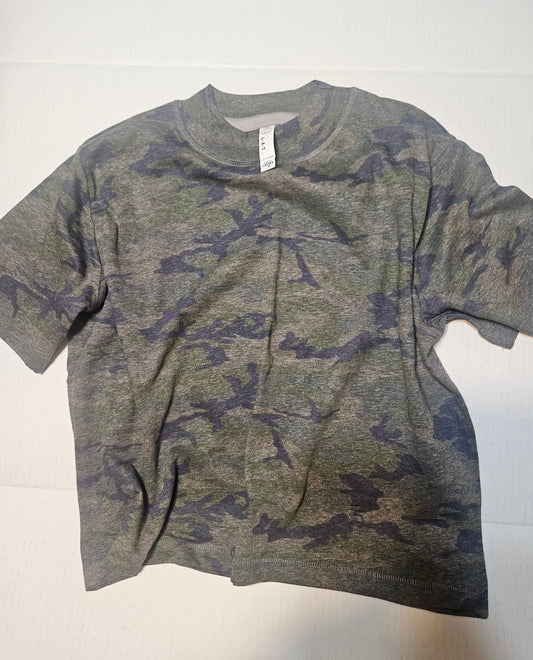 Camo crop top screen prints only