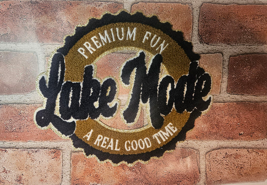 Lake mode chenille patch