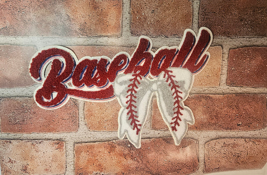 Baseball chenille patch