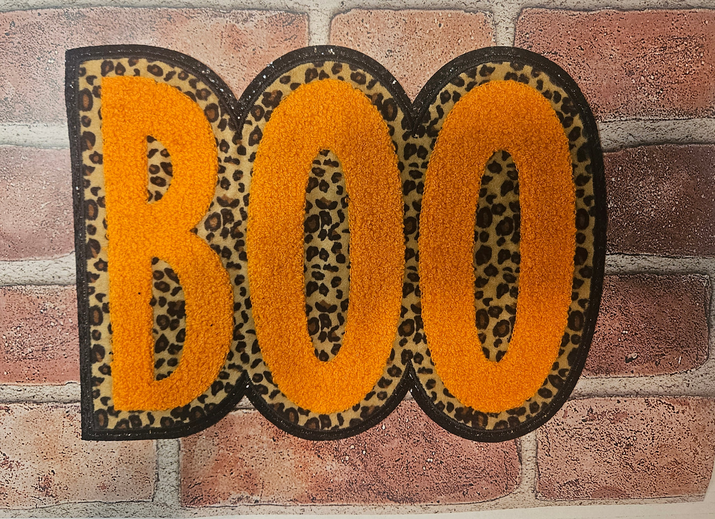 BOO chenille patch