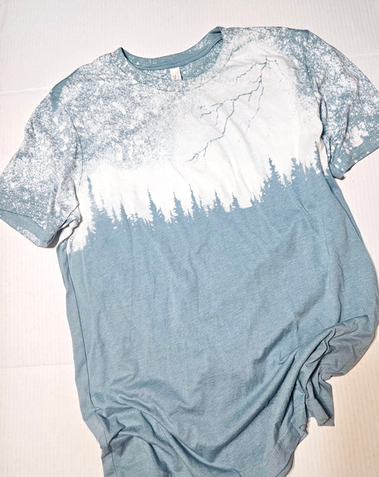 Bleached skyscape tee