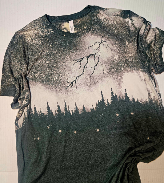 Bleached skyscape tee