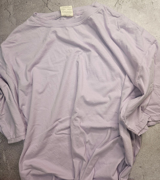 Lilac comfort colors tee Screenprint design only