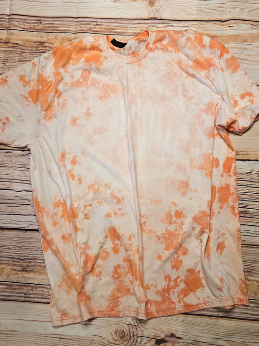 Orange bleached tee