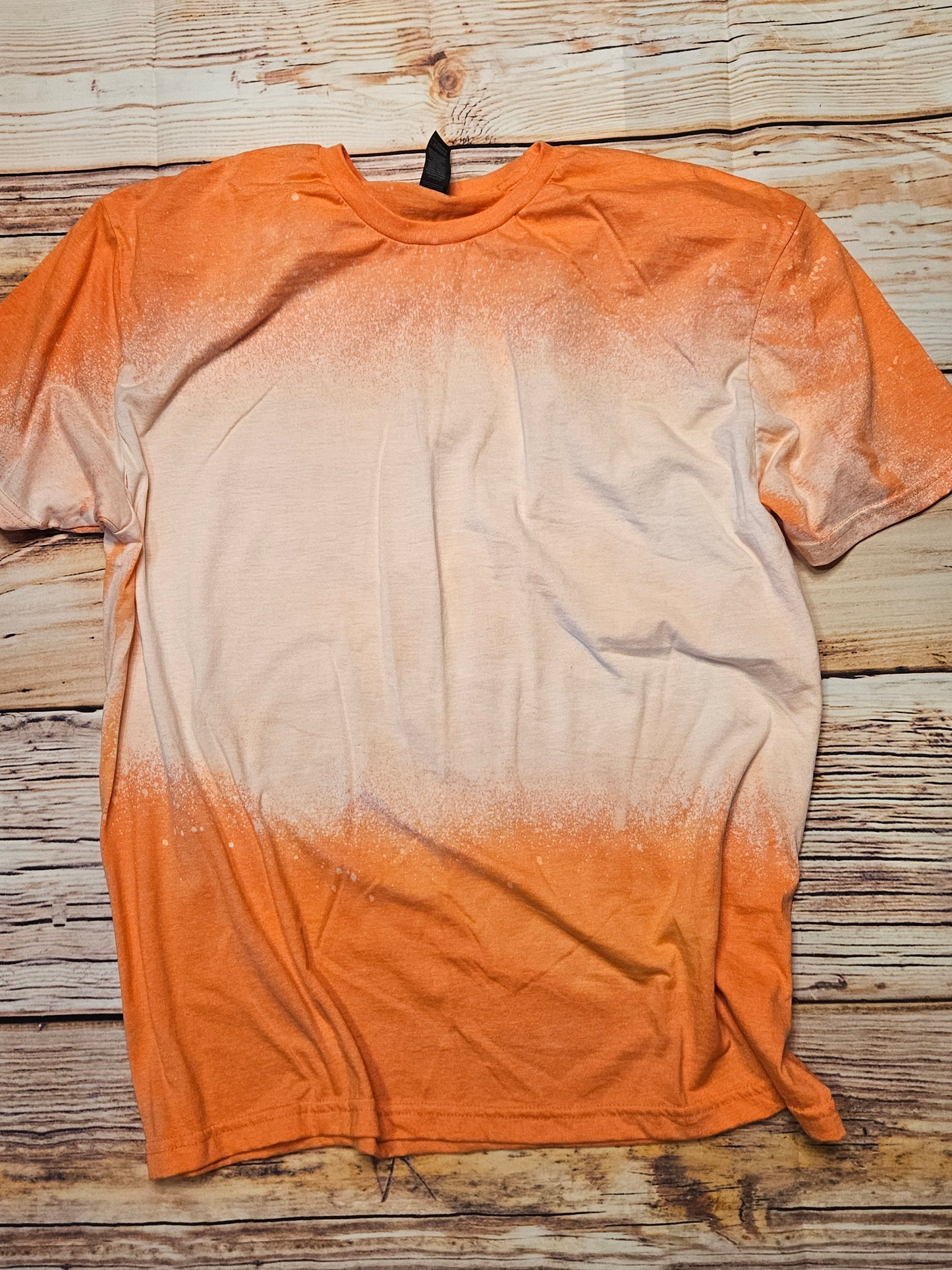 Orange bleached tee