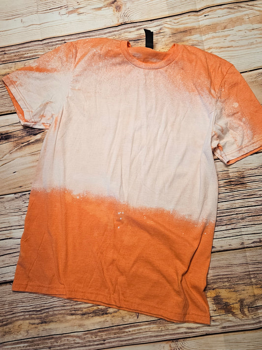 Orange bleached tee