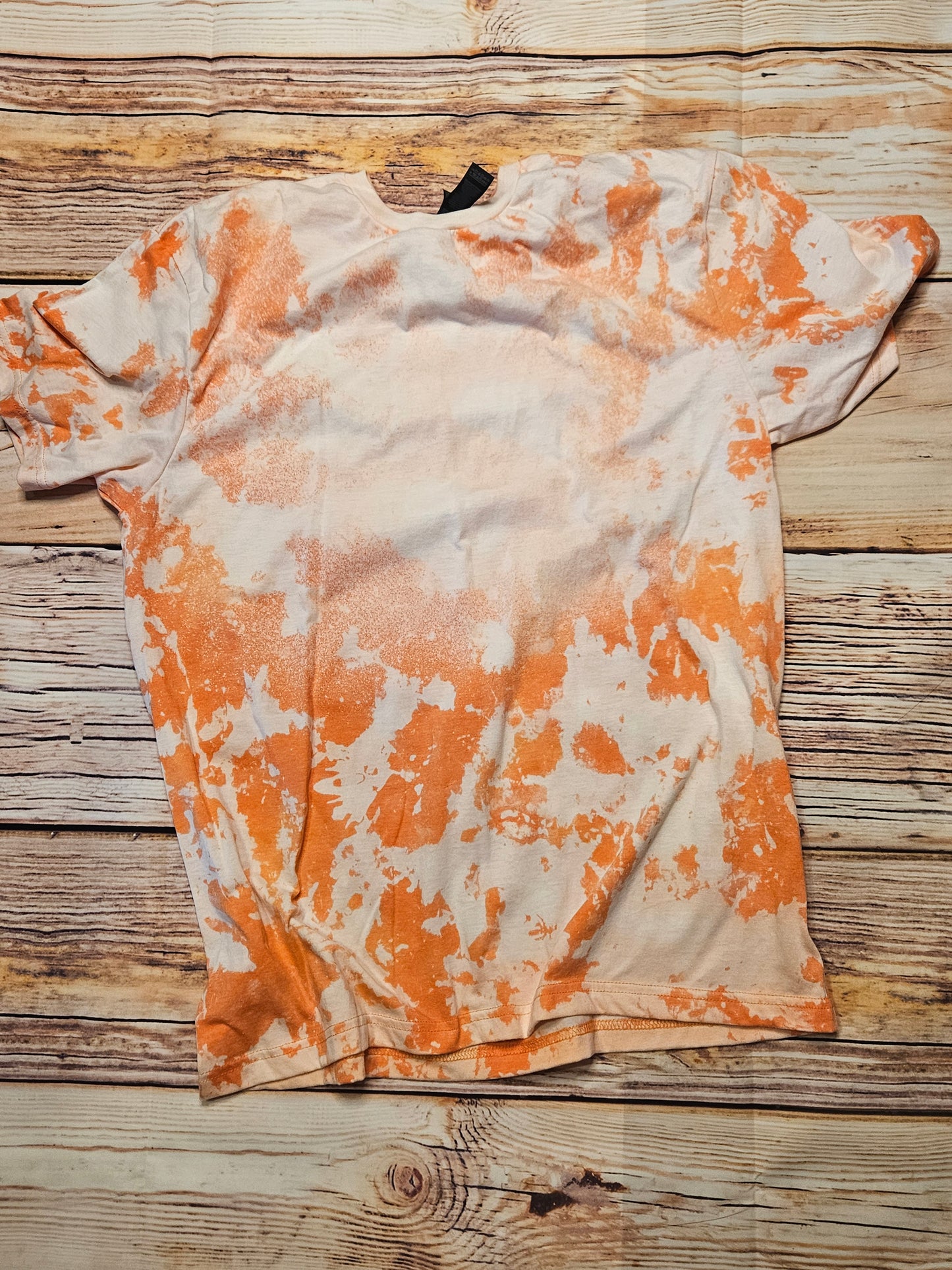 Orange bleached tee