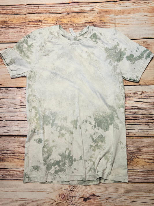 Sage green bleached tee