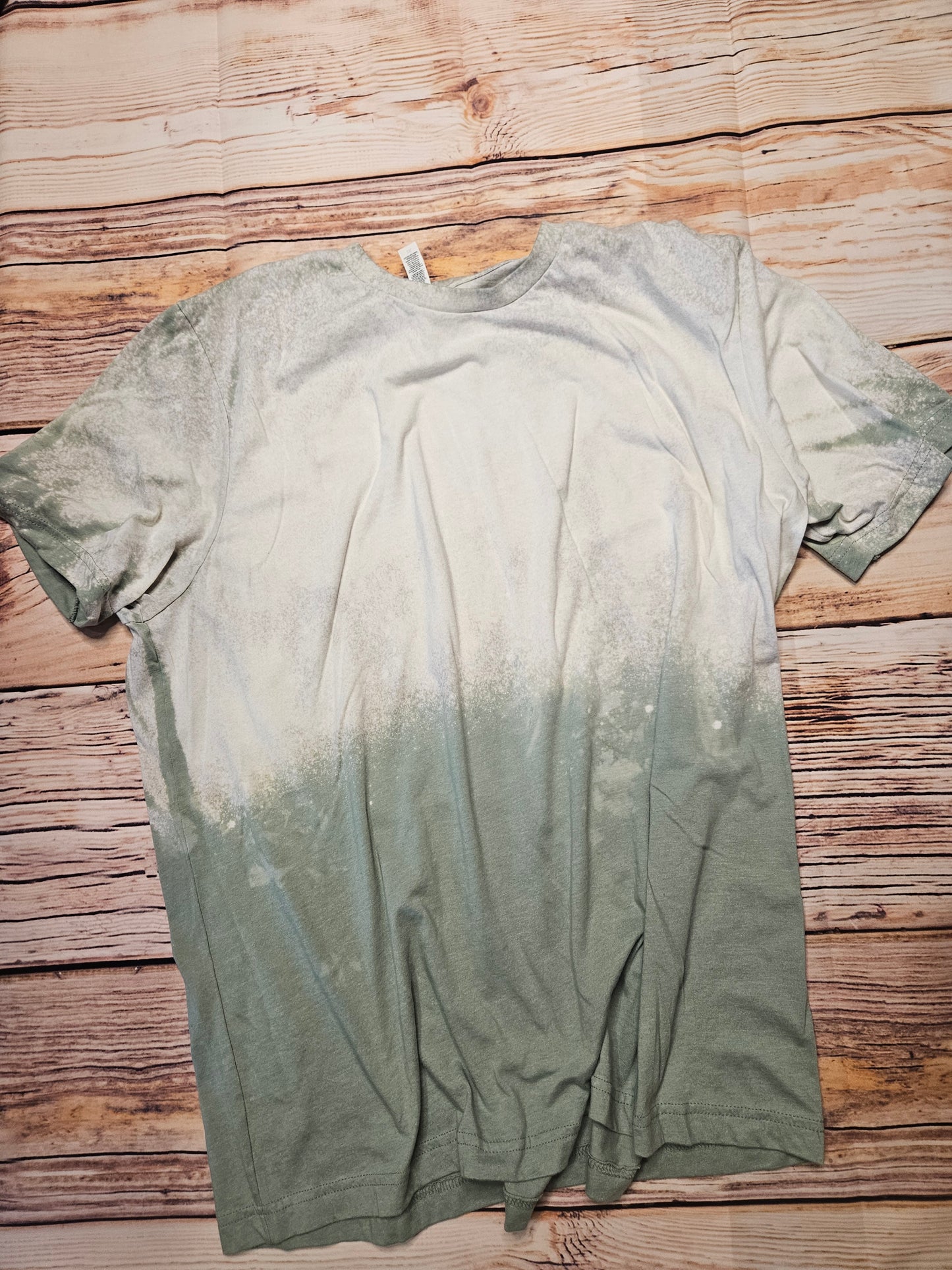 Sage green bleached tee