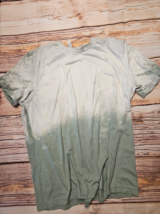 Sage green bleached tee