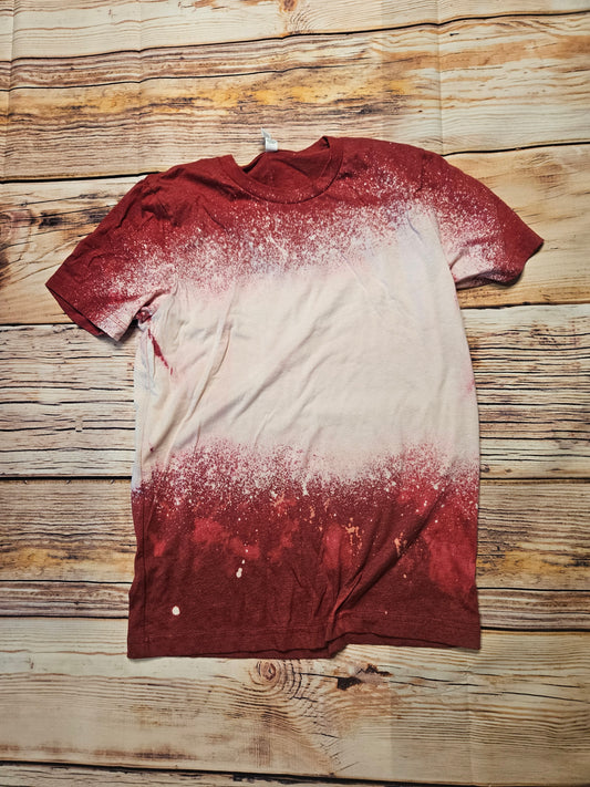 Red bleached tee