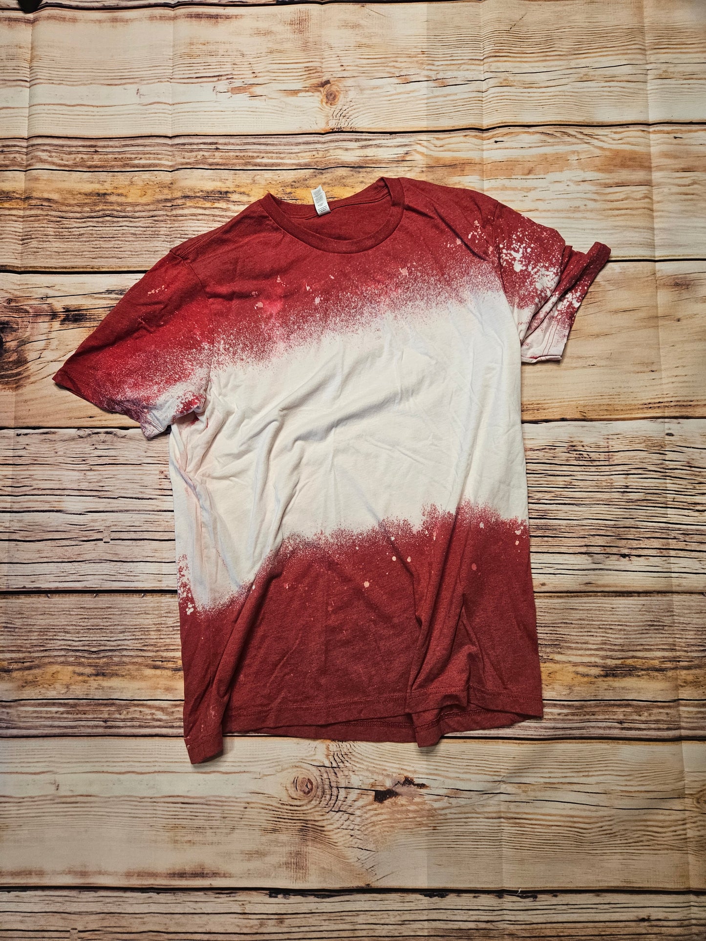 Red bleached tee