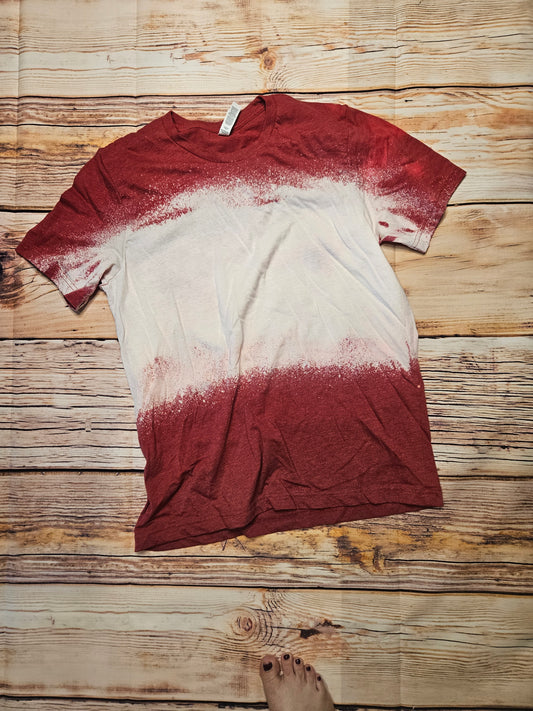 Red bleached tee