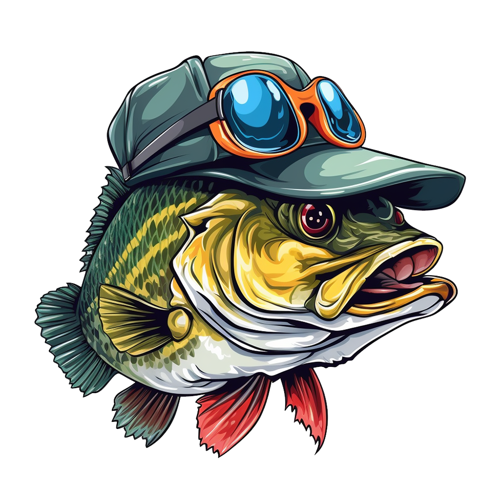 Funny fish DESIGN ONLY- sublimation or screenprint