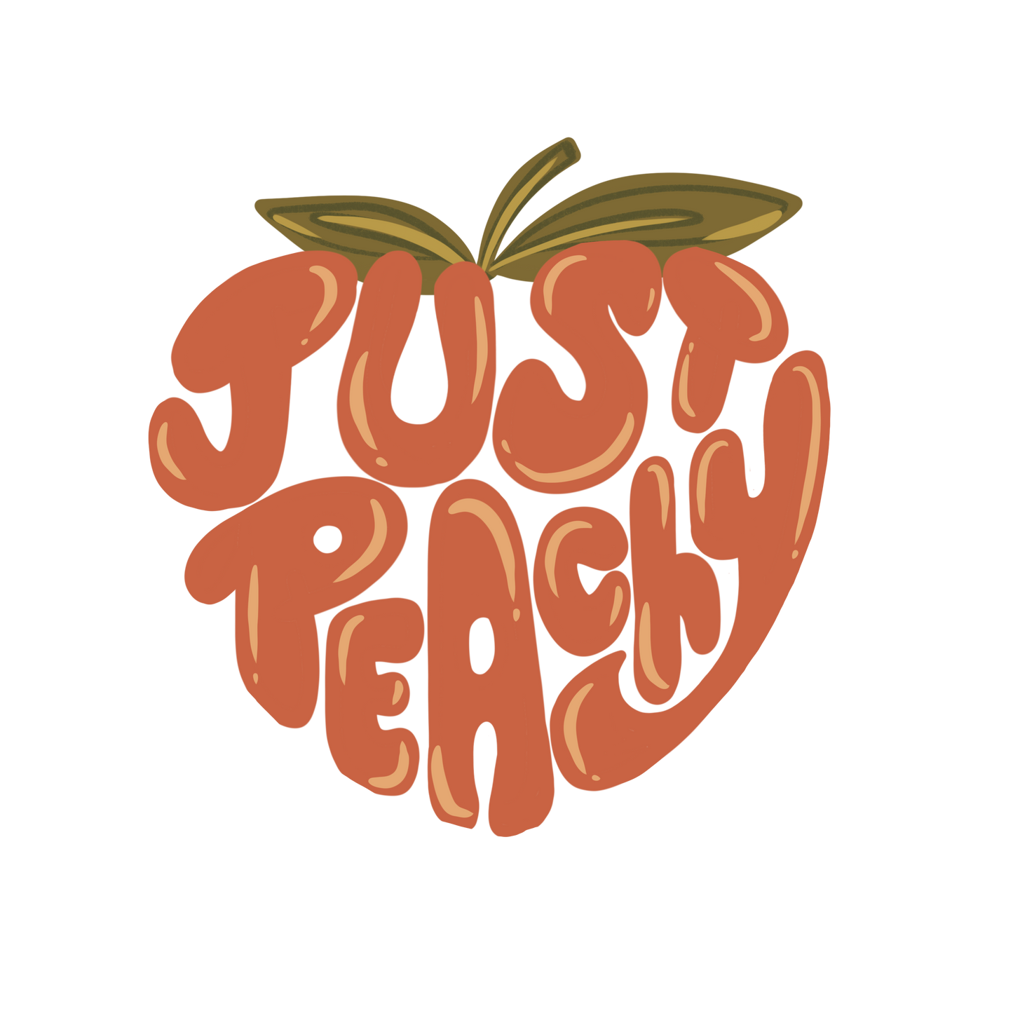 Just peachy DESIGN ONLY- sublimation or screenprint