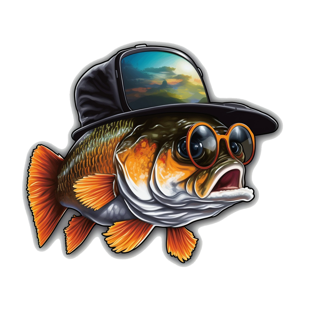 Funny fish DESIGN ONLY- sublimation or screenprint