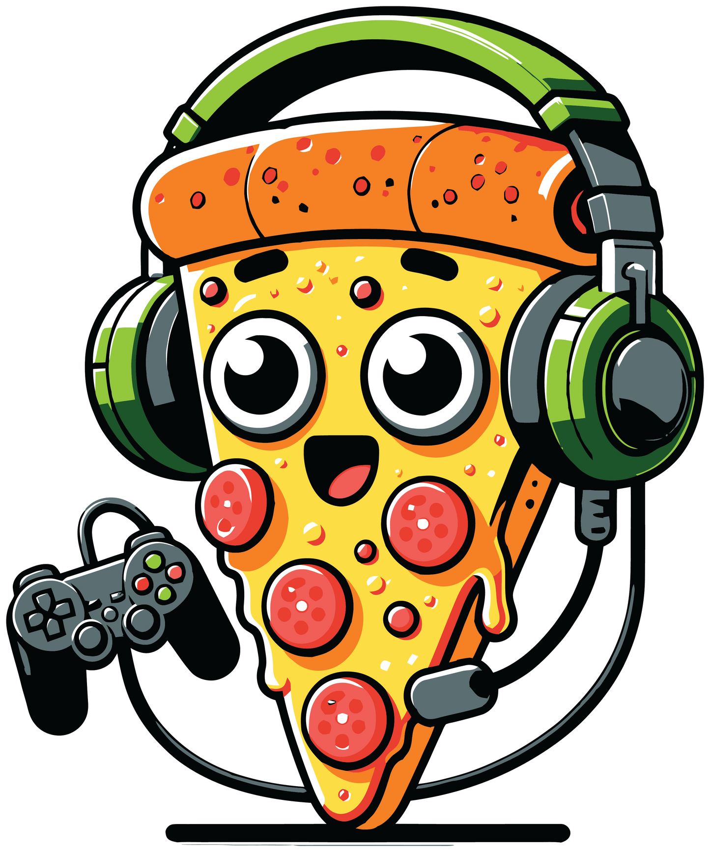 Pizza gamer - DESIGN ONLY SUBLIMATION OR SCREENPRINT