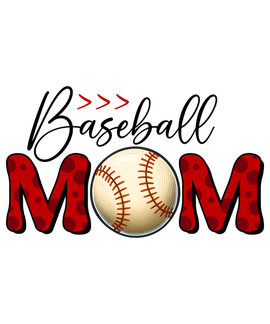 Baseball Mom -DESIGN ONLY SUBLIMATION OR SCREENPRINT