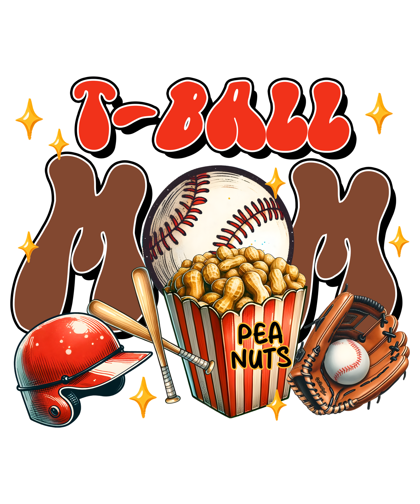 T ball Mom -DESIGN ONLY SUBLIMATION OR SCREENPRINT