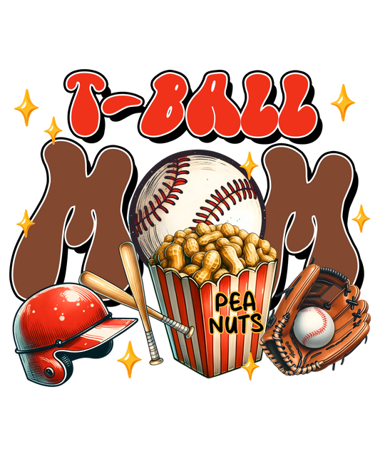 T ball Mom -DESIGN ONLY SUBLIMATION OR SCREENPRINT