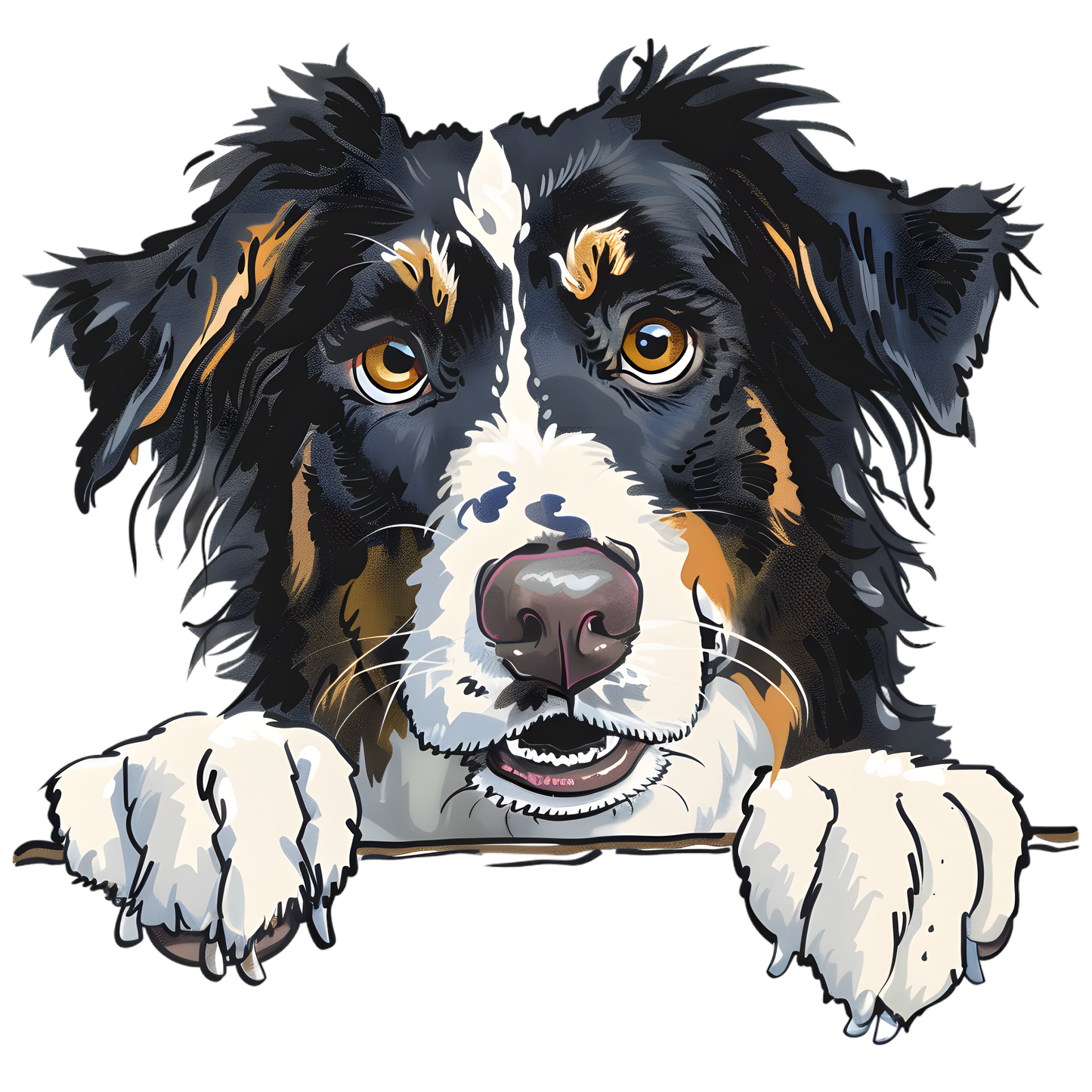 Australian Shepard sublimation or screenprint- design only