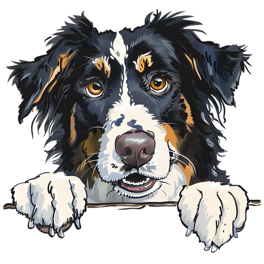 Australian Shepard sublimation or screenprint- design only