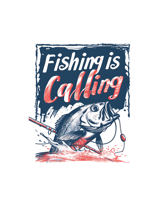 Fishing is calling -DESIGN ONLY SUBLIMATION OR SCREENPRINT