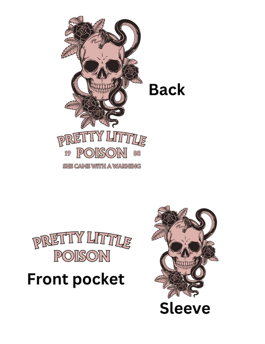 Pretty little poison sublimation or screenprint DESIGN ONLY