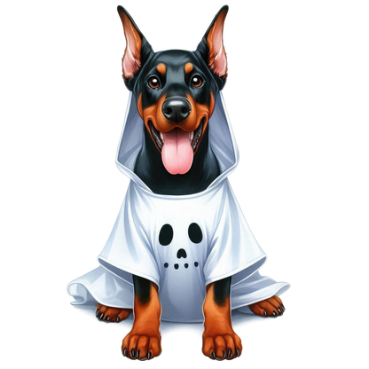 Halloween ghost dog SAND TEE SIZE XXL