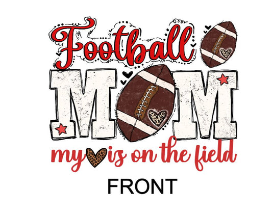 Football Mom -DESIGN ONLY SUBLIMATION OR SCREENPRINT