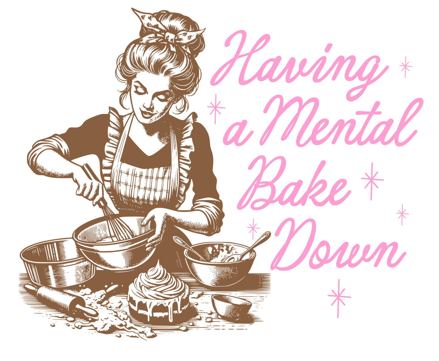 Mental Bake down sublimation - design only