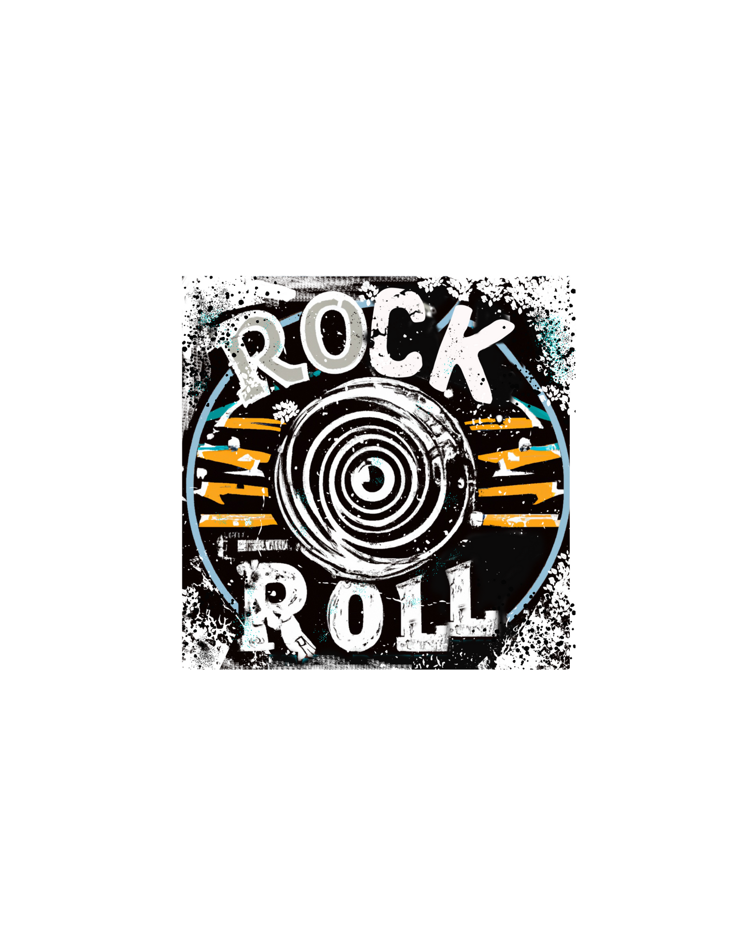 Rock & Roll DESIGN ONLY- sublimation or screenprint