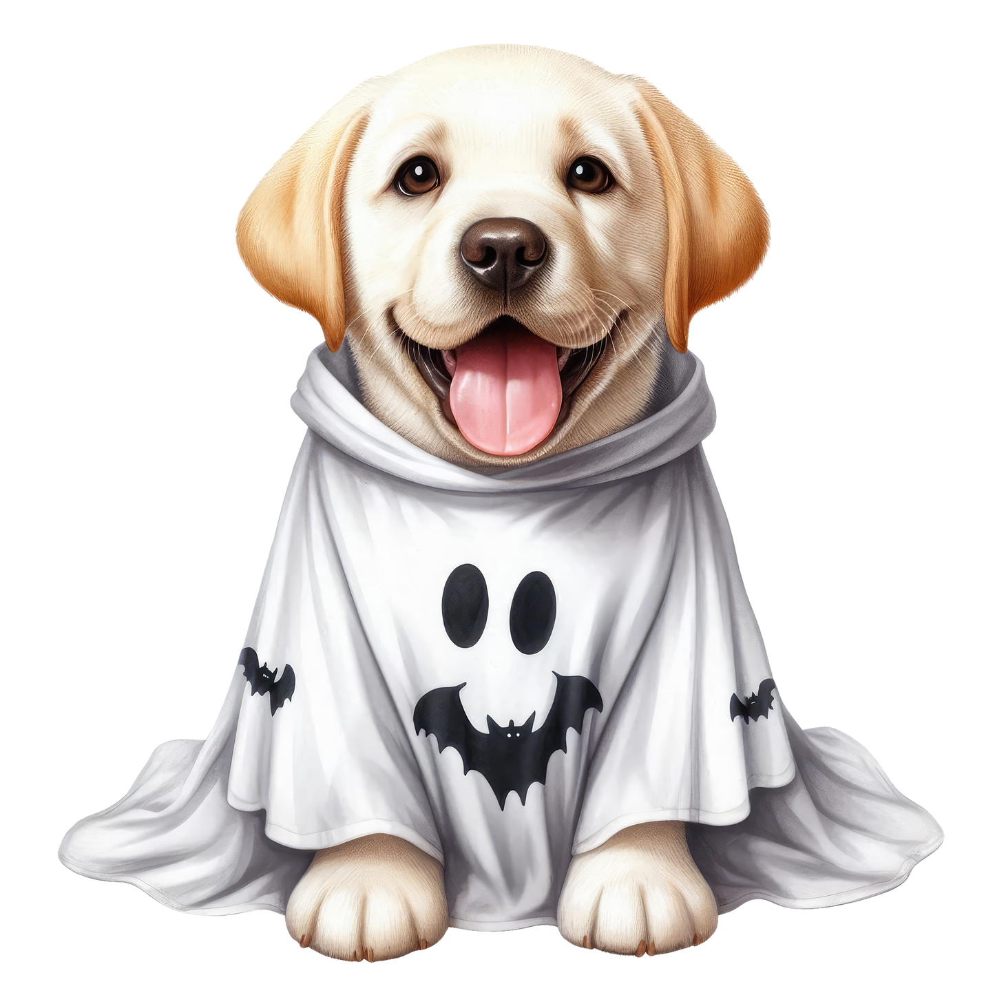 Halloween ghost dog SAND TEE SIZE XXL