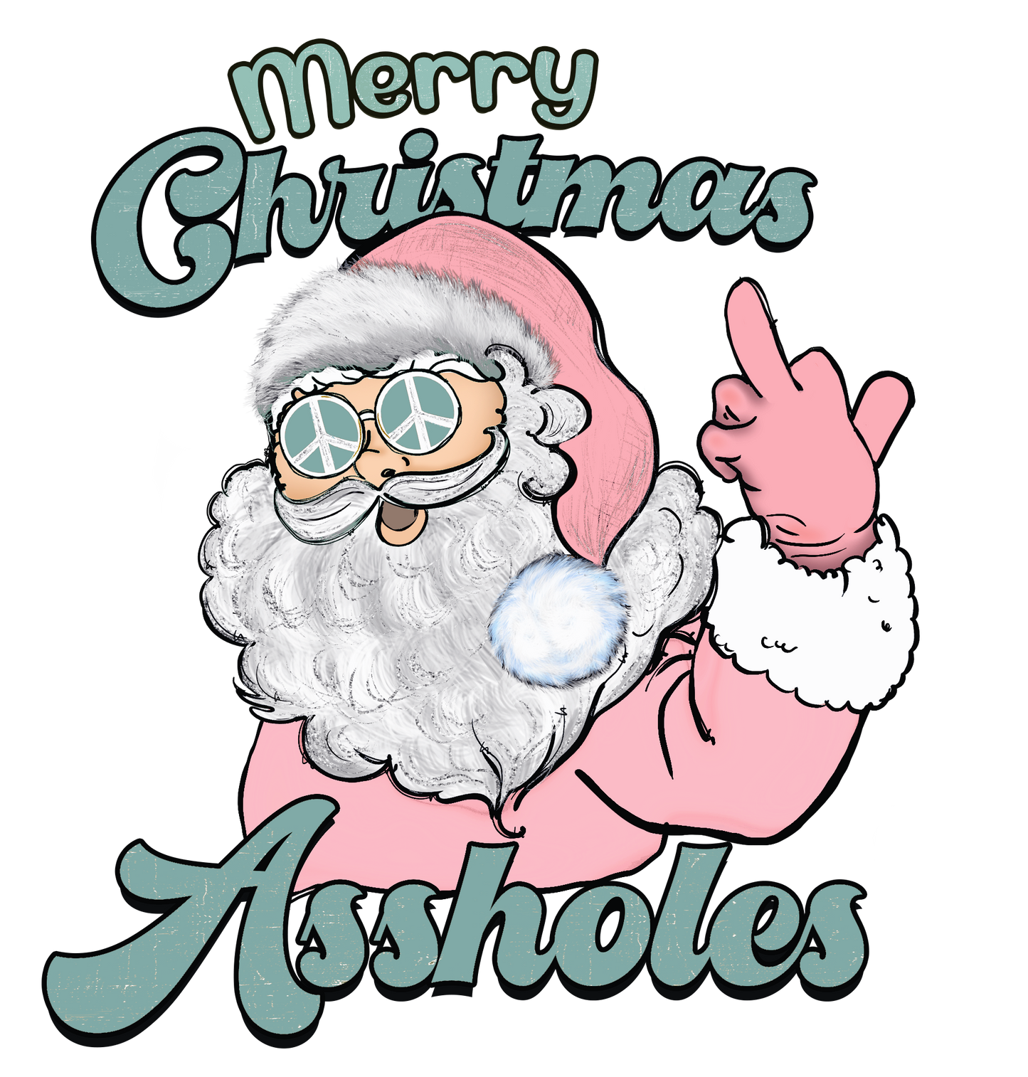 Christmas aholes DESIGN ONLY- Sublimation or Screenprint