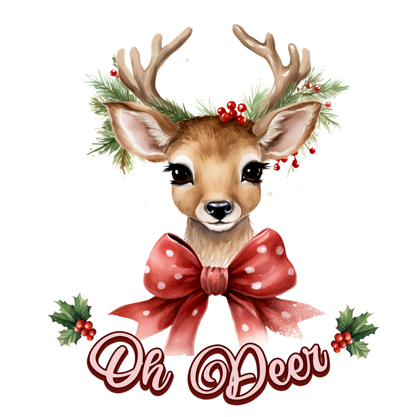 Funny deer DESIGN ONLY SUBLIMATION OR SCREENPRINT