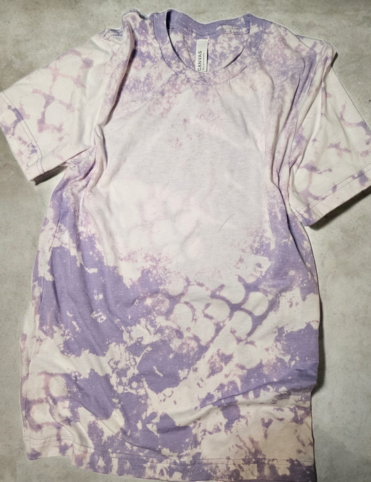 Bleached tee Screenprint or sublimation design