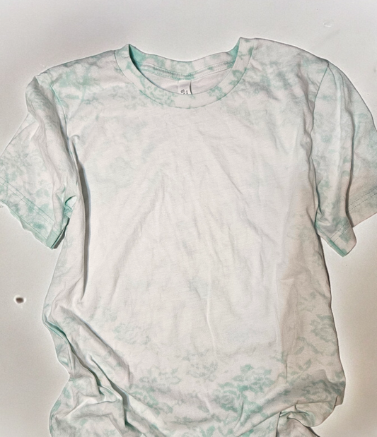 Bleached tee Screenprint or sublimation design