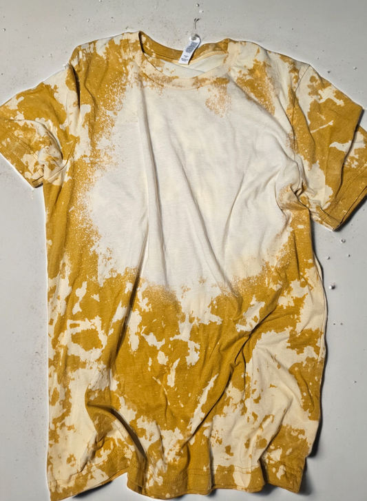 Bleached tee Screenprint or sublimation design