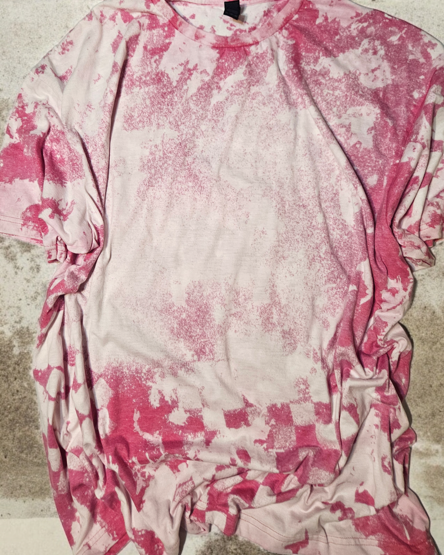 Bleached tee Screenprint or sublimation design